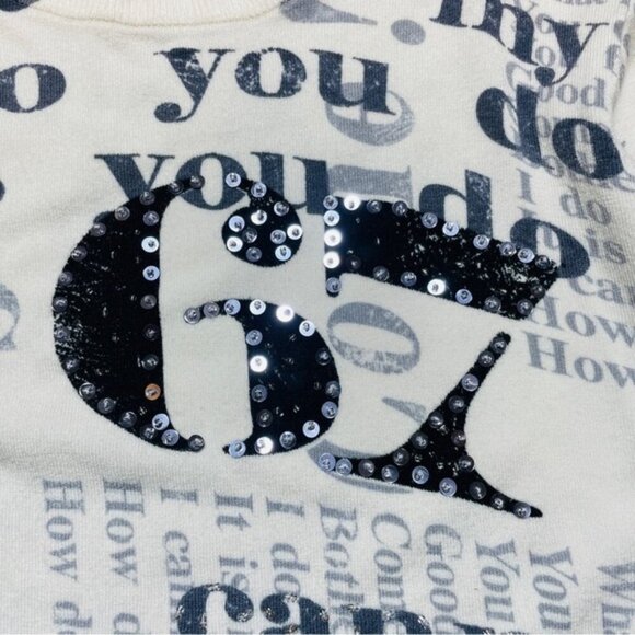 Just Mist Crop Top Long Sleeve Y2K Streetwear Shimmer Crewneck - Picture 7 of 7